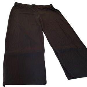 Como  Vintage X-Large (12-14) black cropped wide leg  pull on pants with stretch